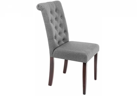 11016 Обеденный стул Woodville Amelia dark walnut / fabric grey 11016
