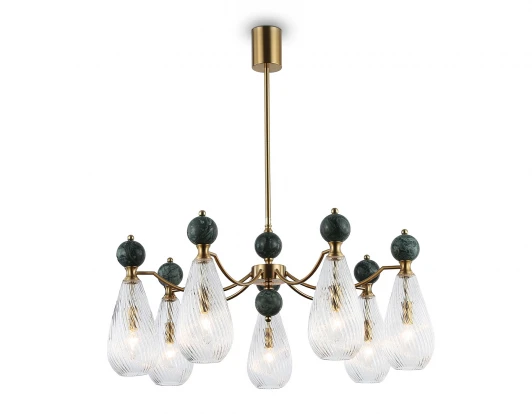 LH53293 Потолочная люстра на штанге с мрамором Ambrella Ceramo Modern LH53293