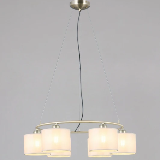 IL0908-6PSQ-26 AB DS Подвесная люстра ILLUMICO IL0908-6PSQ-26 AB DS