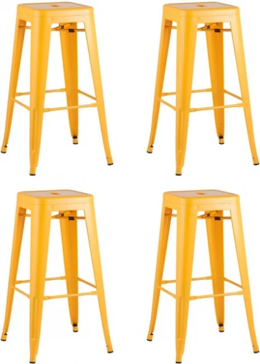 УТ000038360 Стул барный TOLIX желтый глянцевый 4 шт Stool Group (арт.УТ000038360)