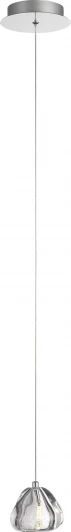 SL6017.101.01 Подвесной светильник ST Luce Waterfall SL6017.101.01 Хром/Прозрачный с пузырьками воздуха LED 1*3W