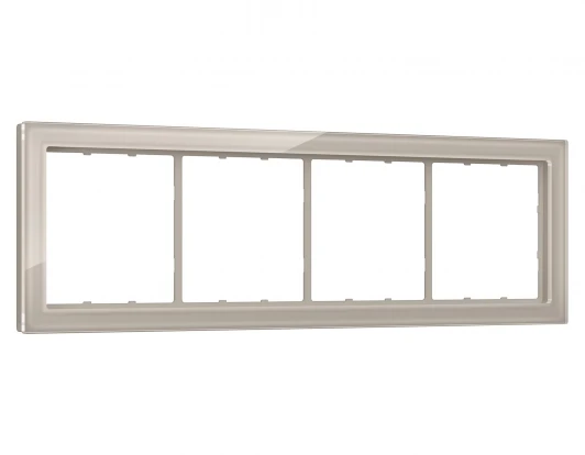 SF350384 Рамка на 4 поста (серо-бежевый стекло закаленное натуральное) Ambrella Volt SIGMA SF350384