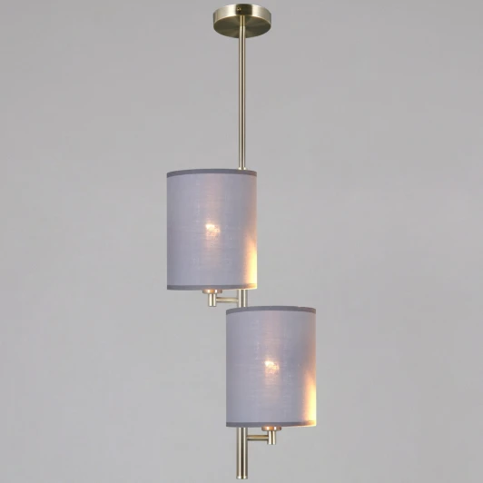 IL3080-2ASQ-26 AB DS Подвесная люстра на штанге ILLUMICO IL3080-2ASQ-26 AB DS