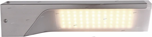 34030 Светильник настенный уличный светодиодный Globo Nanga, 1 плафон, никель, белый