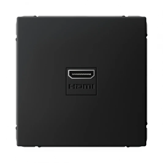 GAL001080 Розетка HDMI (карбон) Systeme Electric GAL001080