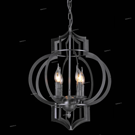 11482/4P Люстра подвесная Natali Kovaltseva Loft Lux, 4 лампы, черный