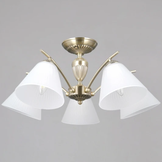 IL0900-5CSQ-26 AB ELITE Потолочная люстра на штанге ILLUMICO IL0900-5CSQ-26 AB ELITE