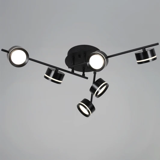 10590-0.3-06 Black Потолочная люстра на штанге Reluce 10590-0.3-06 Black