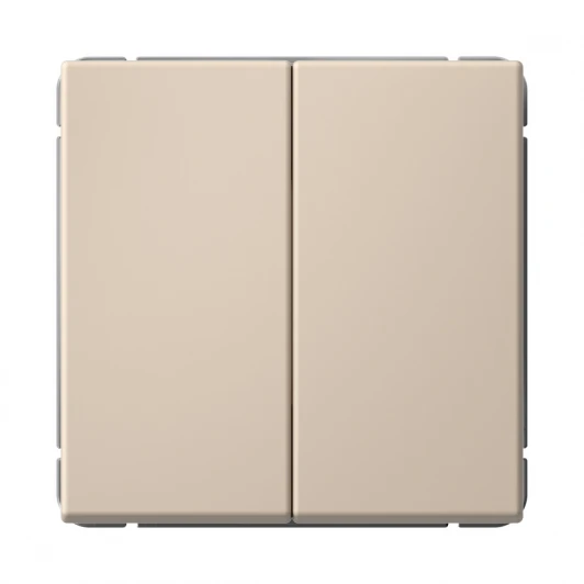 GAL001217S Выключатель двухклавишный (песочный) Systeme Electric GAL001217S