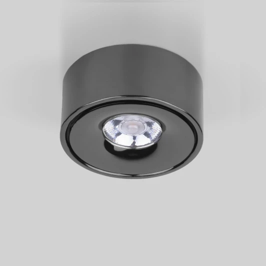 25100/LED 8W 4200K чёрный жемчуг Точечный светильник накладной Elektrostandard Glide 25100/LED