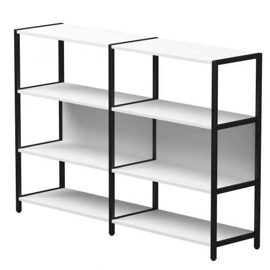 254ST1W39005 Набор стеллажных систем №1 Everprof EVO (ЭВО) 1635x385x1120 Белый/Черный 254ST1W39005