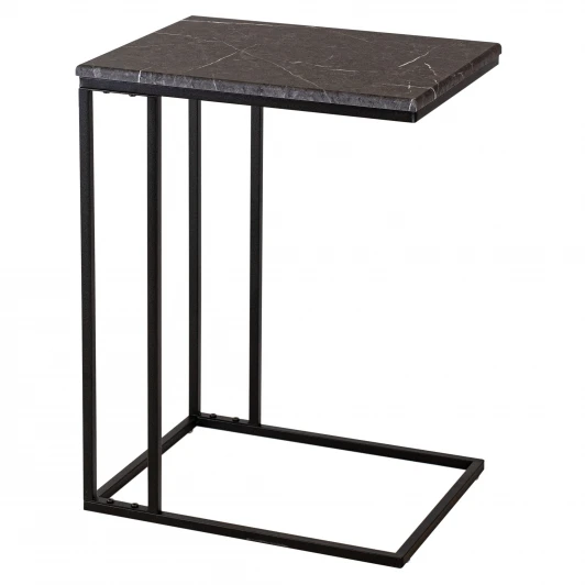 009573 Стол придиванный BeautyStyle 30 торос графит софт/черный Mebelik 009573