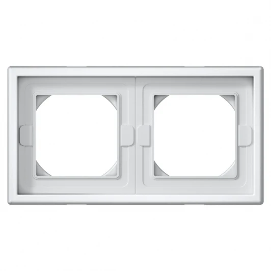 GAL001302 Рамка на 2 поста (лотос) Systeme Electric GAL001302