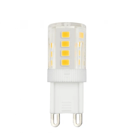 LED-JCD-4,5W/3000K/G9/CL/SLS Лампа светодиодная, прозрачная. теплый белый свет 3000K Volpe Optima LED-JCD-4,5W/3000K/G9/CL/SLS