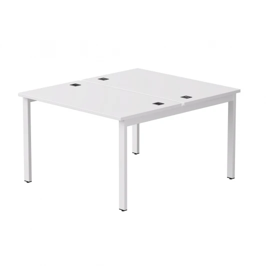 254S018W39003 Бенч-система на 2 места Everprof EVO (ЭВО) на металлокаркасе 1180х670(1370)x755 Белый/Белый 254S018W39003