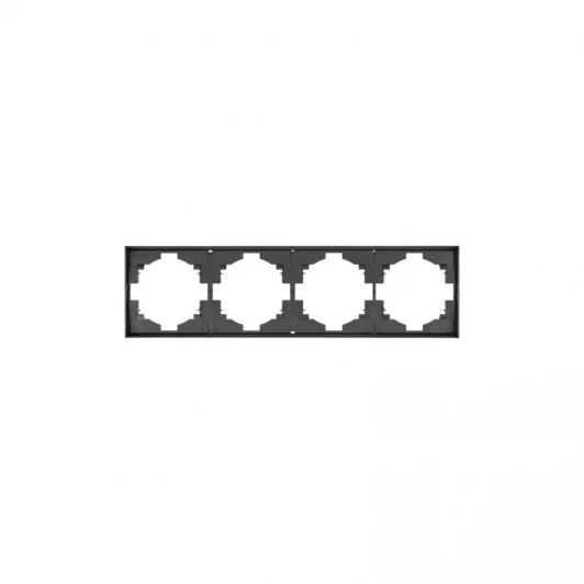 KR-78-0754-6 Рамка 4-постовая графит Kranz Strong KR-78-0754-6