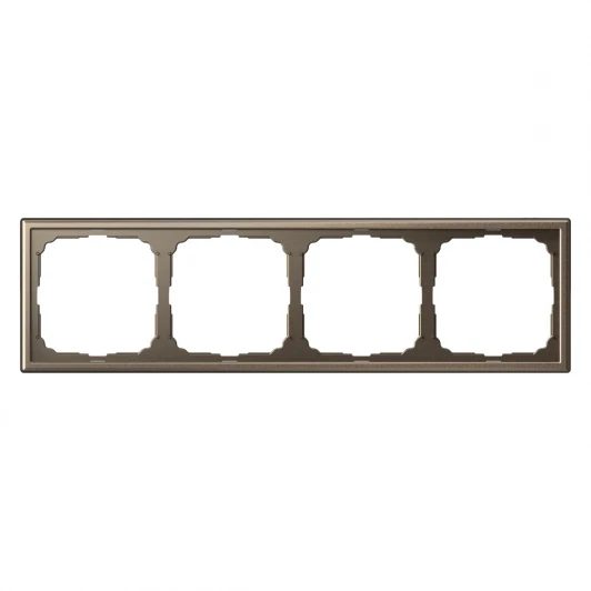GAL000604 Рамка на 4 поста (мокко) Systeme Electric GAL000604