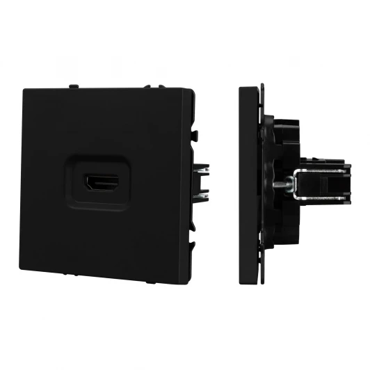 061841(1) Розетка ARL NOBE HDMI софт-тач черный оникс SCT-MHD1-SFPL-BK (Arlight,) 061841(1)