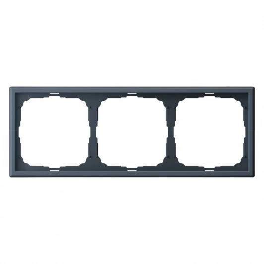 GAL000703 Рамка на 3 поста (грифель) Systeme Electric GAL000703