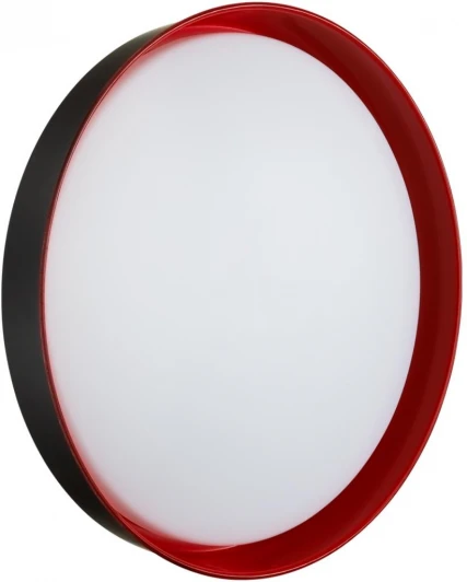 7710/DL Настенно-потолочный светильник Sonex Tuna Red 7710/DL пластик/белый/красный LED 48Вт 4000К D400 IP43 (220V, круглые)