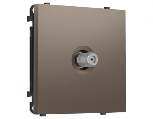 MS643050 Комплект механизма ТВ-розетки SAT (Темная бронза матовый) Ambrella Volt QUANT PRO MS643050