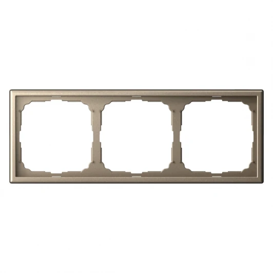 GAL000503 Рамка на 3 поста (шампань) Systeme Electric GAL000503
