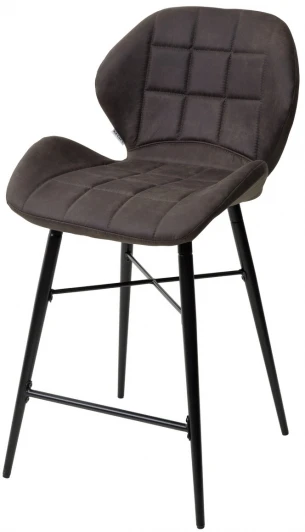 UDC8238COW#104 Полубарный стул M-City MARCEL COWBOY-#104 темно-серый (H=65cm), ткань микрофибра