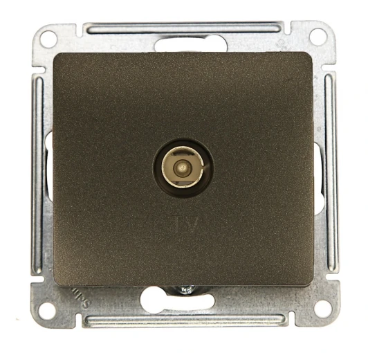 GSL000793 ТВ-розетка оконечная (антрацит) Systeme Electric GSL000793