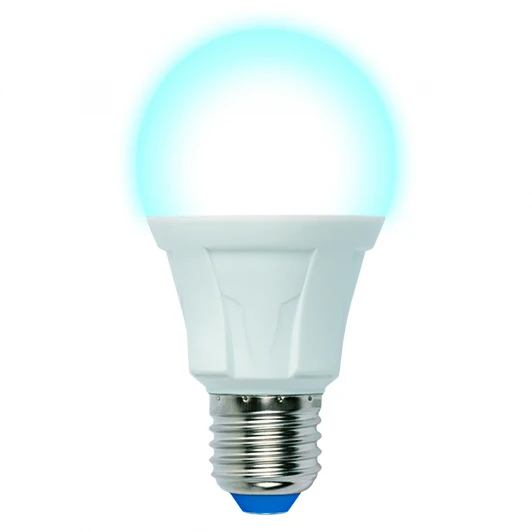 LED-A60 16W/6500K/E27/FR PLP01WH картон Лампочка светодиодная шар белая E27 16W 6500K Uniel LED-A60 16W/6500K/E27/FR PLP01WH