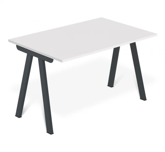 9920374301 Стол Sheffilton SHT-TU92/TT 120/80 ЛДСП Антрацит/белый шагрень 9920374301