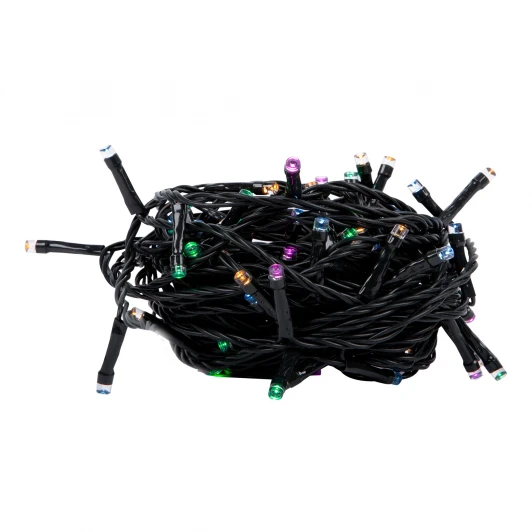 ULD-S1000-100/DGA MULTI-2 IP20 Гирлянда светодиодная, 10м. 100 светодиодов, голубой, желтый, зеленый, розовый свет Uniel ULD-S1000-100/DGA MULTI-2 IP20