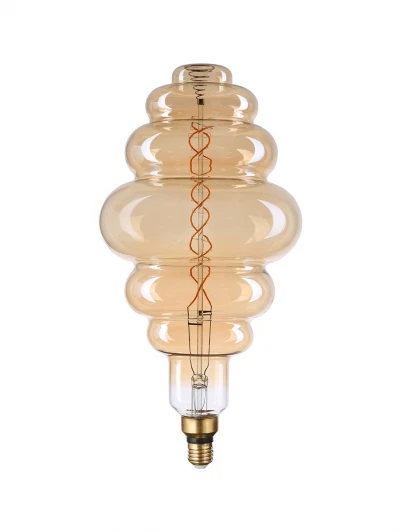 HL-2213 Лампочка светодиодная филаментная прозрачная/бежевая E27 8W Hiper Vintage HL-2213
