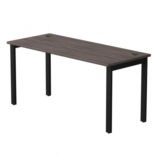 254S008DK9005 Стол прямой Everprof EVO (ЭВО) на металлокаркасе 1580х670х755 мм Дуб Пасадена/Черный 254S008DK9005