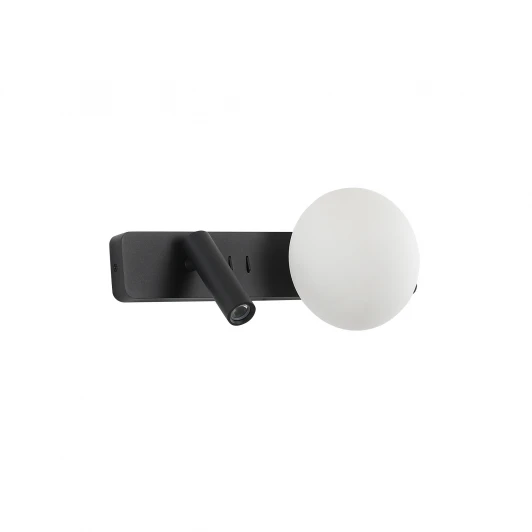 ZRS.2436.01 Настенный светильник со спотом черный LED 3+7Вт 34см Zortes DREAM ZRS.2436.01