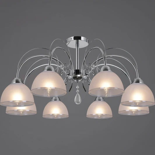 IL0495-8CSQ-25CH ELITE Потолочная люстра на штанге ILLUMICO IL0495-8CSQ-25CH ELITE