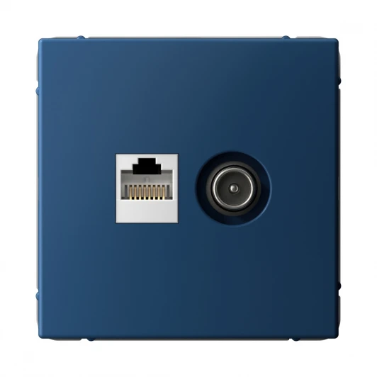 GAL001189 Розетка ТВ + Ethernet RJ-45 (аквамарин) Systeme Electric GAL001189