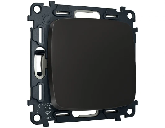 MO801050 Комплект механизма 1-кл выключателя с самовозвратом Ambrella Volt OMEGA MO801050 Черный матовый QUANT (OP8010, VM113)