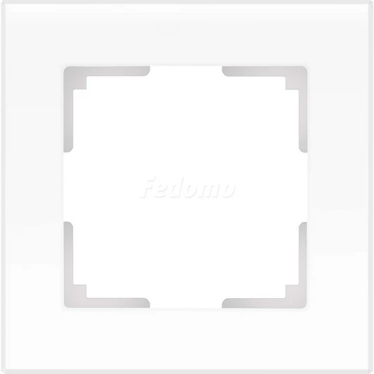 WL01-Frame-01 Рамка на 1 пост Werkel Favorit, белый матовый
