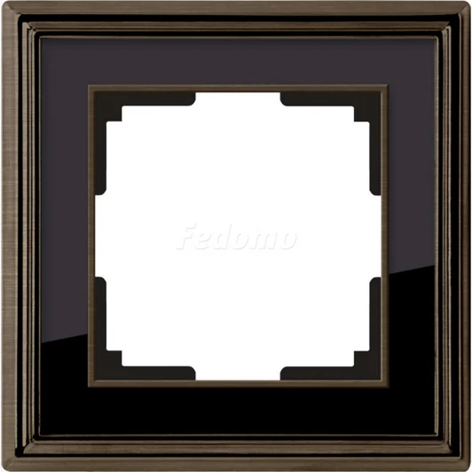 WL17-Frame-01 Рамка на 1 пост Werkel Palacio, бронза с черным