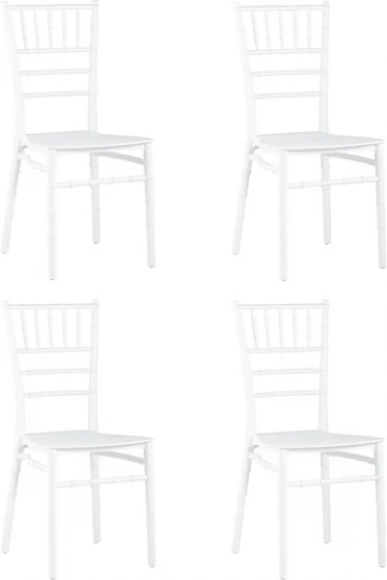 УТ000037174 Стул Chiavari (Кьявари) пластик белый 4 шт. Stool Group (арт.УТ000037174)