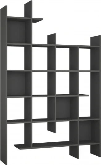 LEV00588 Стеллаж Прямые MANCO BOOKCASE (ЛДСП/Темно-серый) LEVE