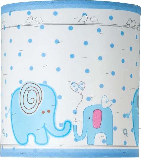 Shade A elephant Абажур детский Donolux Baby, белый с синим