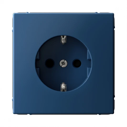 GAL001145S Розетка с заземлением и шторками (аквамарин) Systeme Electric GAL001145S