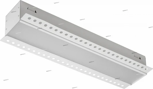 ДВО24-10-01 Светильник профильный встраиваемый светодиодный Новый свет ДВО24, белый, 12W, 500lm, 4000K, IP20, с рамкой