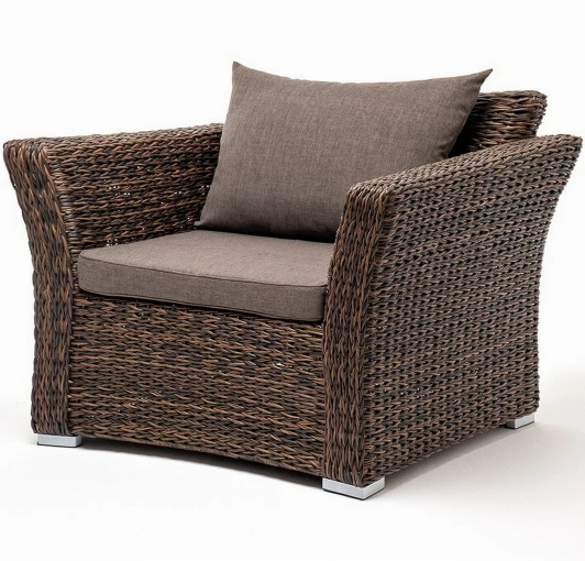 YH-C1130W-3-TW brown "Капучино" кресло из искусственного ротанга (гиацинт), цвет коричневый 4SIS YH-C1130W-3-TW brown