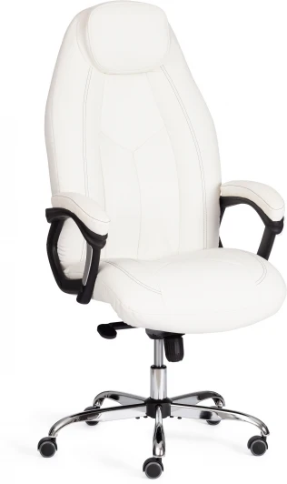 21152 Компьютерное кресло игровое Tetchair BOSS Lux (Исскуственная кожа/Белый) 21152