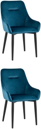 УТ000037414 Стул Диана велюр сине-зеленый 2 шт Stool Group (арт.УТ000037414)
