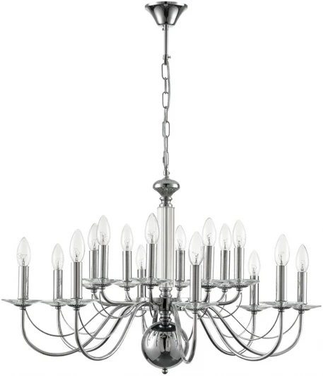 8034/16 Подвесная люстра Lumion Incanto 8034/16 хром, металл/стекло Е14 16*40W 220V (на цепи, подсвечник, свеча)