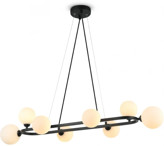 FR5222PL-08B1 Подвесной светильник Freya Globos FR5222PL-08B1 (220V, на тросе, шарики, молекулы)
