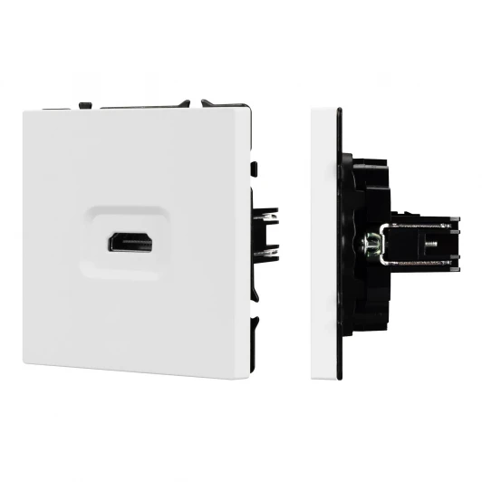 061846 Механизм HDMI розетки SCT-NOBE-MHD1-SFPL-WH (Arlight, Белый кварц) 061846